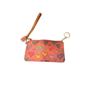 Dooney & Bourke Multicolored Heart Print Wristlet